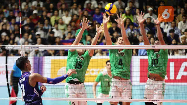 Foto: Belum Kehilangan Set, Tim Voli Putra Indonesia ke Semifinal SEA Games 2023 sebagai Juara Grup A setelah Pecundangi Kamboja