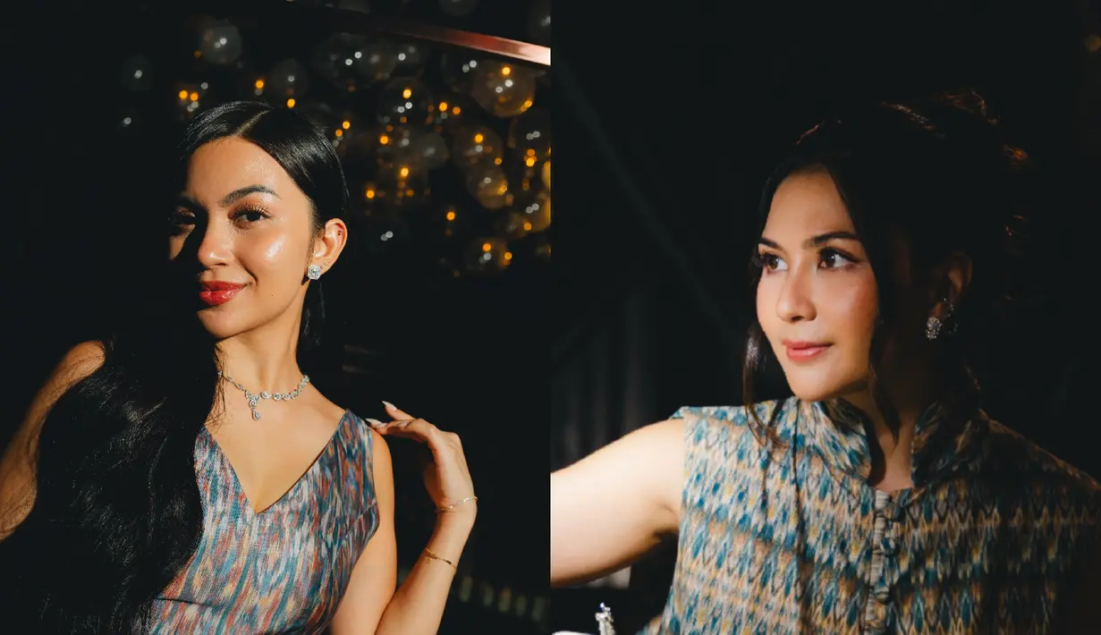 Jessica Mila dan Ariel Tatum hadiri launching koleksi perhiasan garapan Didiet Maulana x Clemence Ellery. Keduanya tampil memikat dengan busana ikat dan deretan perhiasan yang dijajal [dok. Didiet Maulana]