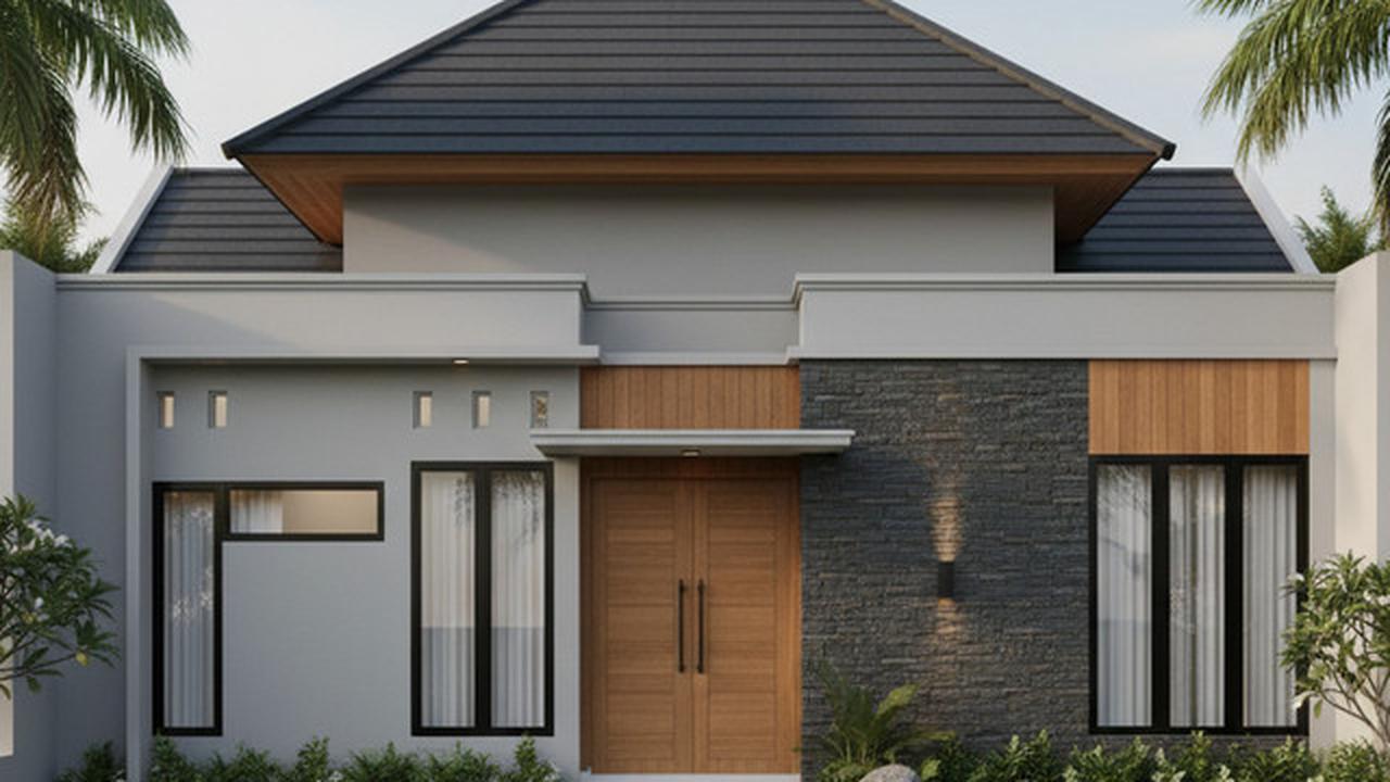8 Gambar Rumah Minimalis Atap Limas, Desain Elegan yang Cocok untuk Lahan Kecil maupun Luas