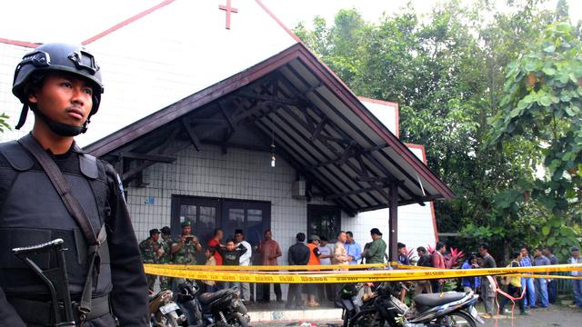 Ledakan di Depan Gereja Oikumene Samarinda