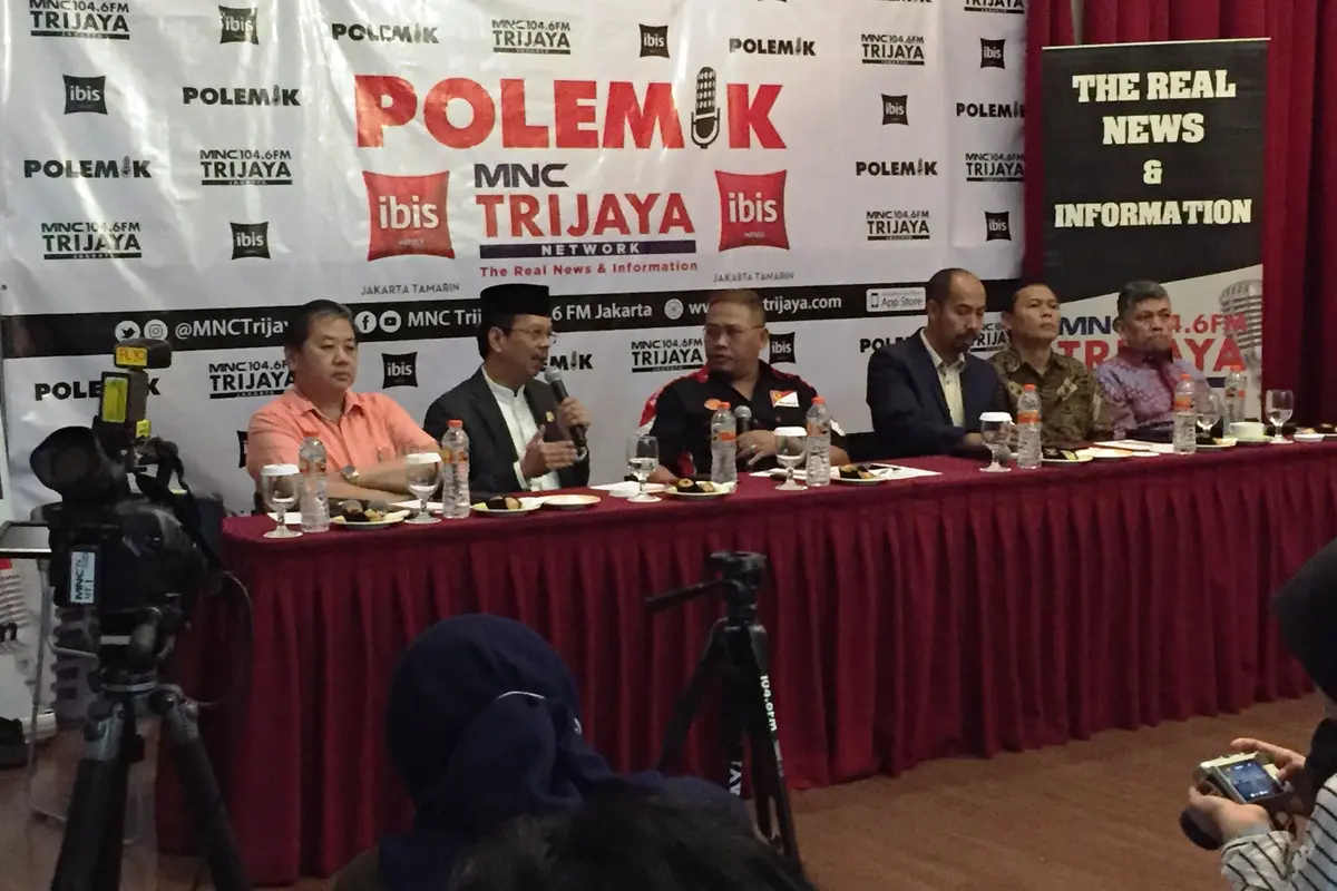 Diskusi Polemik yang membahas soal penangguhan visa umrah, Jakarta, Sabtu (29/2/2020)