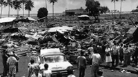 Dampak tsunami Hawaii 23 Mei 1960. (AP)