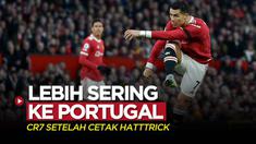 Berita video Cristiano Ronaldo disebut Ralf Rangnick akan lebih sering dipulangkan ke Portugal setelah CR7 mencetak hattrick untuk MU ketika mengalahkan Tottenham Hotspur di Liga Inggris, Minggu (13/3/2022) dinihari WIB.