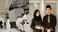 Abidzar Jadi Imam Sholat saat Umrah, Ini 6 Potretnya saat Pakai Busana Muslim (Sumber: Instagram/_ummi_pipik_)