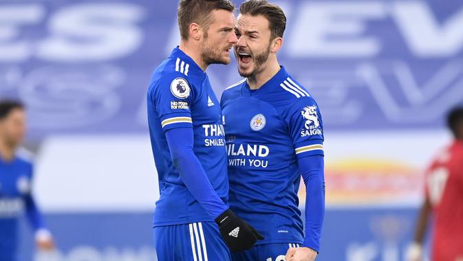 Liga Inggris : Vardy Buyarkan Kemenangan MU atas Leicester