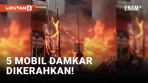 VIDEO: Kebakaran di Bekas Lapak Fotokopi Matraman