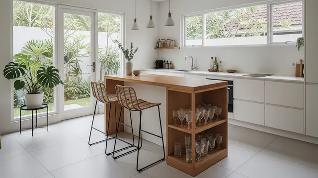 Model Rumah Mungil Tapi Punya Dapur dan Ruang Makan Lega