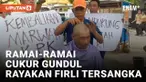 Syukuran Firli Bahuri Jadi Tersangka, Aktivis Anti Korupsi di Brebes Cukur Gundul Massal