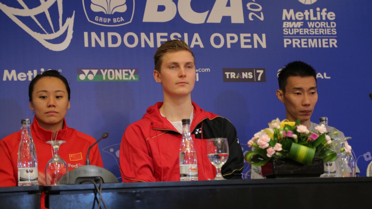 Viktor ketika jumpa pers Indonesia Open 2016