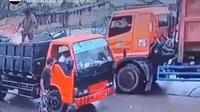Pungli dan ancam sopir truk sampah viral di medsos (tangkapan layar)