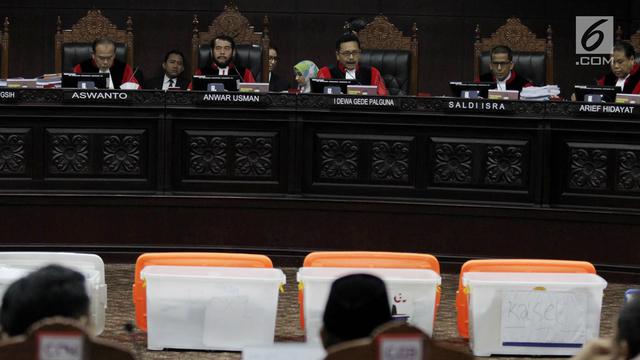 Begini Situasi Di Luar Gedung Mk Saat Sidang Perdana Sengketa Pilpres Digelar News Liputan6 Com