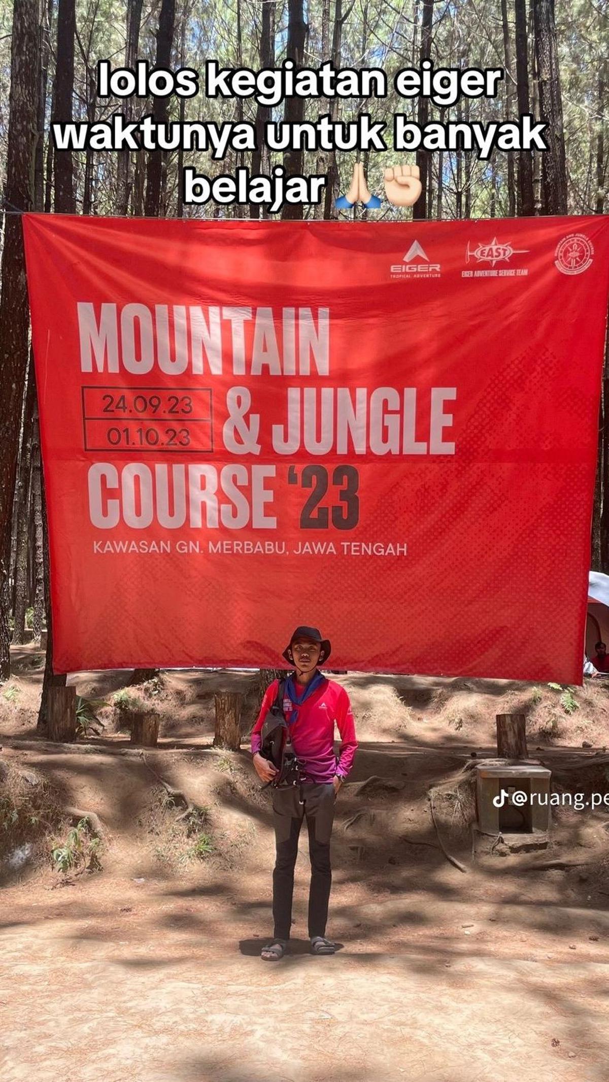 Setelah beberapa lama, ia pun mengikuti kegiatan bersama brand peralatan outdoor ternama.
