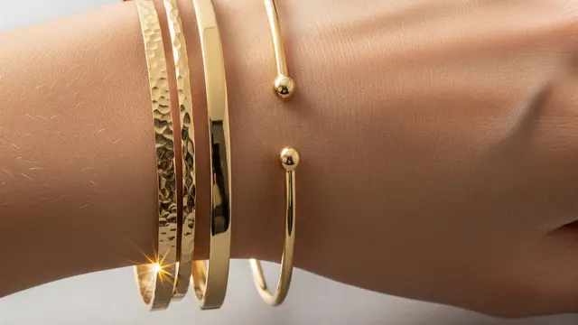 9 Model Gelang Emas Stacking Set 3 Piece, Tampil Memukau di 2026