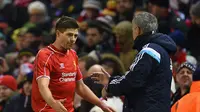 Steven Gerrard dan Jose Mourinho (Dailymail)