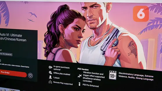 GTA 6 Ungguli Pre-order Game AAA Populer hingga 148 Persen