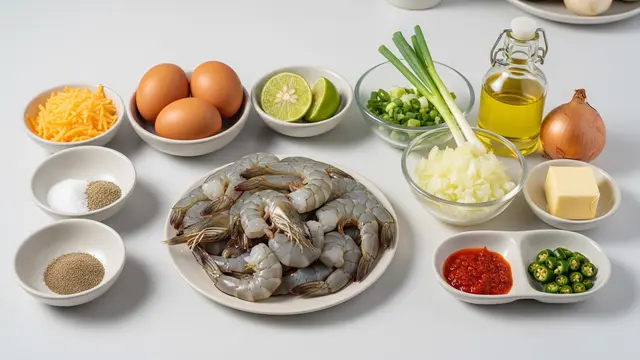 Bahan-Bahan Omelet Udang
