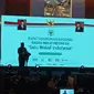 Ketua Pelaksana Badan Wakaf Indonesia (BWI) M. Nuh saat membuka Rakornas BWI di Jakarta, Senin 4 Desember 2023. (Liputan6.com/Muhammad Ali).
