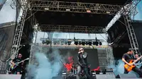 Band asal Depok, Burning Flame tampil sebagai pembuka di Hari Kedua Hammersonic 2024. (dok/istimewa)