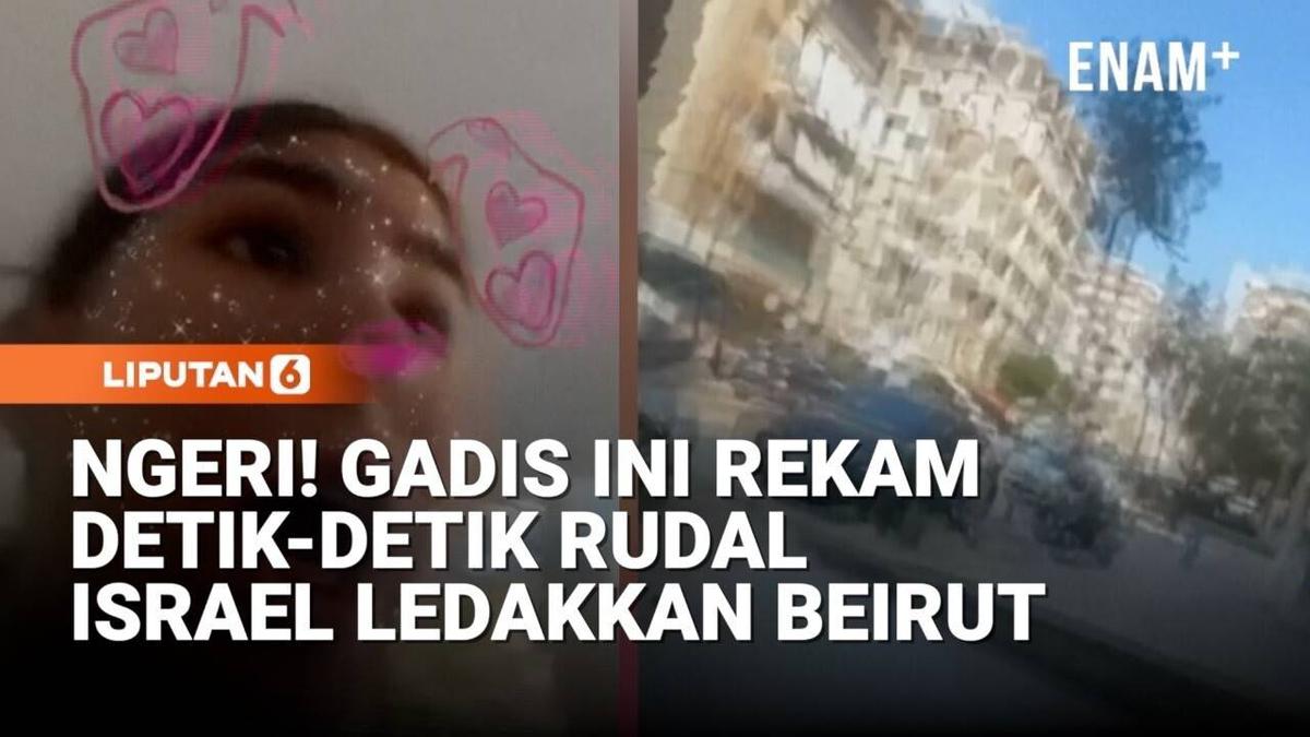Ngeri! Anak Ini Rekam Detik-Detik Rudal Israel Hantam Beirut