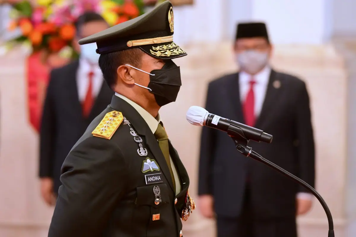 Jokowi Lantik Jenderal Andika Perkasa Sebagai Panglima TNI