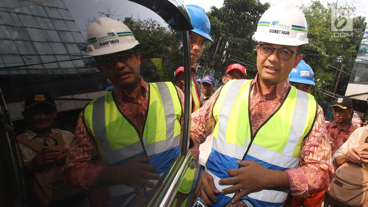 Anies-Sandi Tinjau Proyek MRT