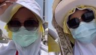 Seorang jemaah haji Indonesia berbagi kiat untuk menghalau cuaca panas nan ekstrem di Makkah dengan kanebo. (Dok: TikTok @dindaansaid)