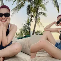 Isyana Sarasvati baru saja menikmati quality time dengan liburan di pantai. [Instagram.com/isyanasarasvati]