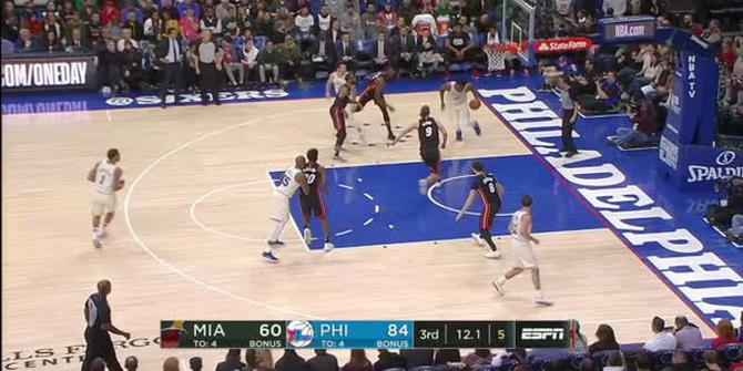 VIDEO : GAME RECAP NBA 2017-2018, 76ers 103 vs Heat 97