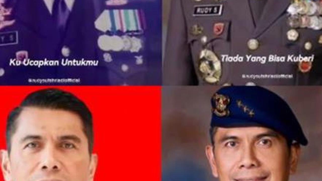 Mulai dari pangkat perwira yang paling rendah hingga saat ini, sosok Rudy tampil begitu rapi dan gagah.