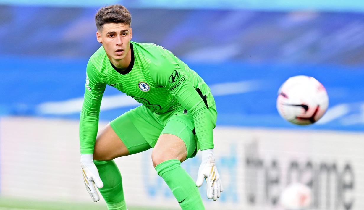 Kepa Arrizabalaga – Kiper berstatus termahal dunia ini tampil mengecewakan bagi Chelsea. Kedatangan Edouard Mendy membuat nasib Kepa semakin terpuruk hingga menjadi penghangat bangku cadangan dan berpotensi dijual. (Michael Regan/Pool/AFP)