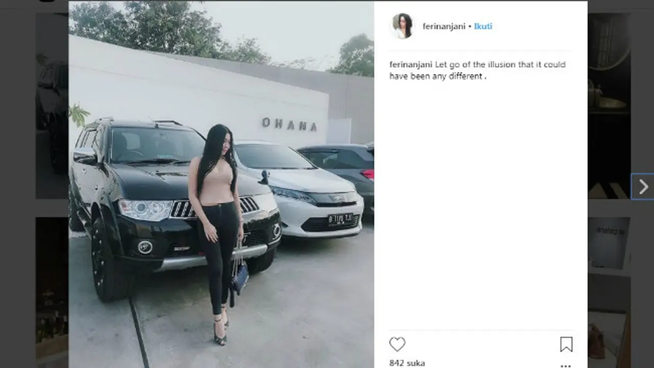 Status Media Sosial Ferin Diah Anjani