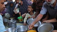 Selama 11 hari beruntun, agresi militer Israel menyasar wilayah Jabalia dan daerah sekitarnya. (Omar AL-QATTAA/AFP)