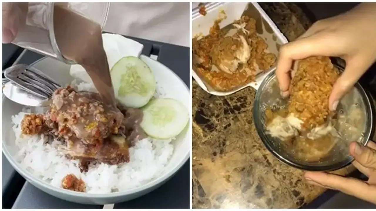6 Potret Ayam Geprek Nyeleneh Ini Bikin Hilang Selera, Sajian Tak Menyakinkan