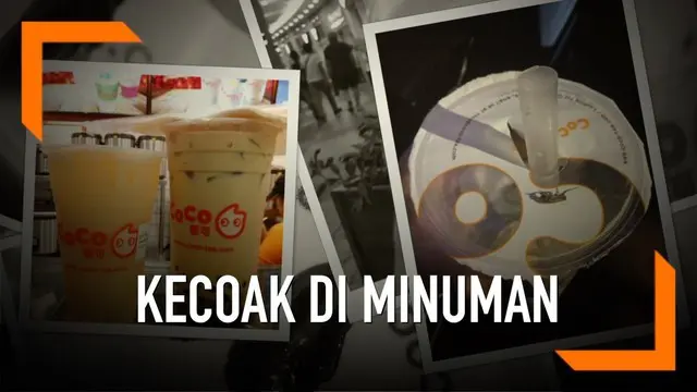 Seorang wanita mengalami kejadian menjijikkan. Seekor kecoak ditemukan di dalam minuman bubble tea yang dibelinya.