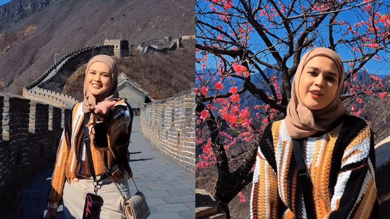 Cut Meyriska, istri Roger Danuarta saat di China