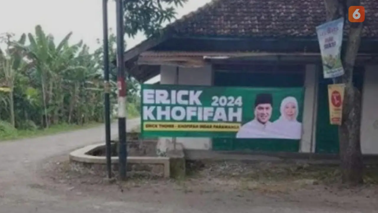 Spanduk Erick Thohir dan Khofifah (Liputan6.com/Istimewa)
