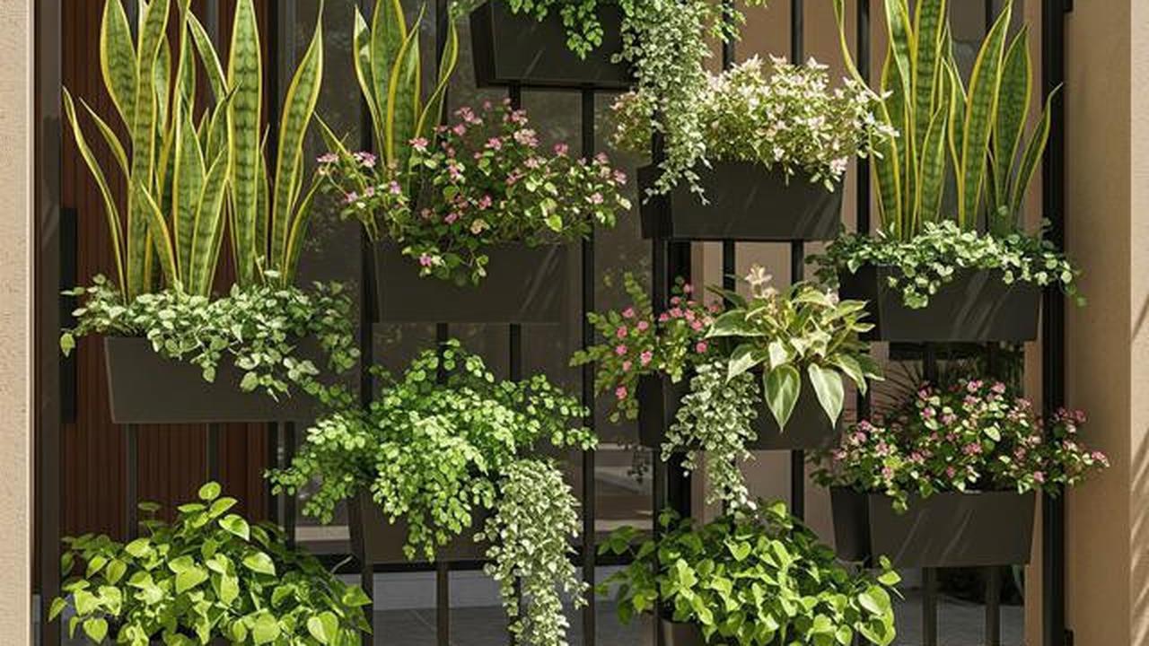 7 Inspirasi Pagar Besi Minimalis 2025, Paduan Estetik Vertical Garden untuk Hunian Modern