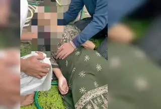 Seorang ibu di Lampung Selatan, Lampung meninggal dunia setelah ditikam menantu sendiri. (Liputan6.com/Ardi Munthe).