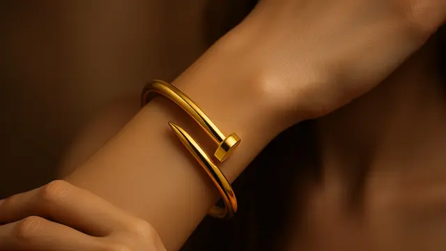 Model Gelang Paku Emas 24 Karat Terbaru 2025
