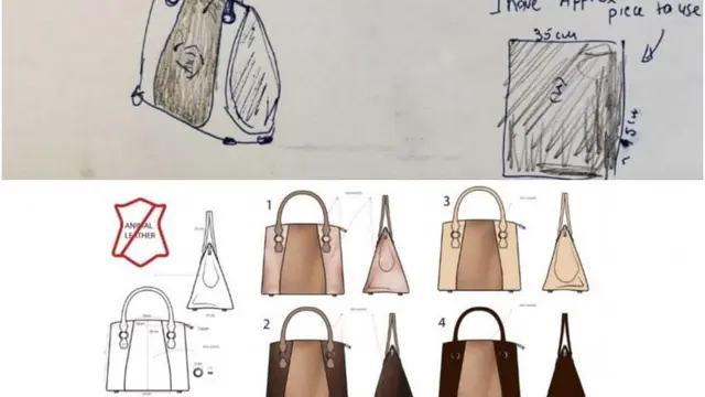 Ilustrasi desain Joan untuk tas tangannya (Screngrab dari sewport.com)