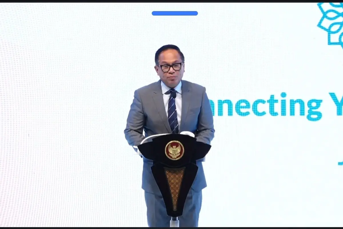 Wakil Menteri BUMN Kartika Wirjoatmodjo dalam pembukaan BSI International Expo 2024, di JCC Senayan, Jakarta, Kamis (20/6/2024). (Arief/Liputan6.com)