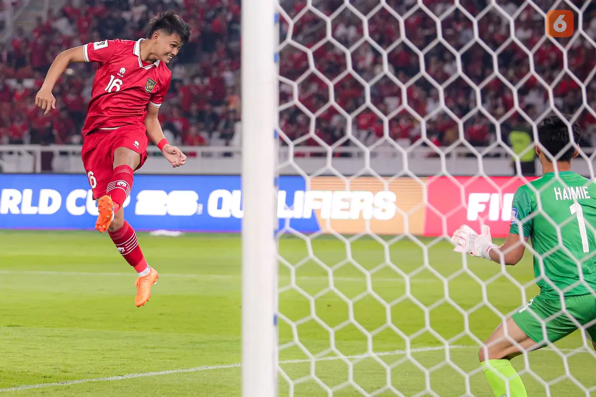 Foto: Debut Hokky Caraka di Timnas Senior, Berikan Kontribusi Gol Pertama Indonesia di Kualifikasi Piala Dunia 2026