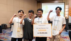 Pemenang kategori Early-Stage Entrepreneur Track dalam MAJU:ON Hackathon 2025 (Foto: UD IMPACT)