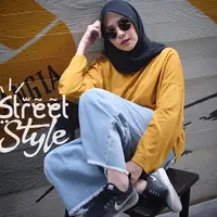 Street style Zaskia Adya Mecca. (Instagram/zaskiaadyamecca)