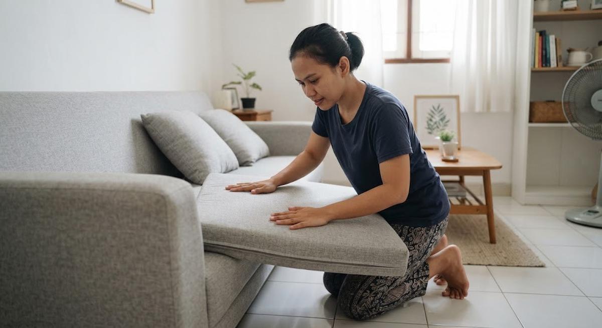 Cara Membersihkan Sofa Kain tanpa Membuatnya Lembap Terlalu Lama, Perhatikan Pengeringan
