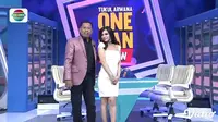 Maria Vania saat menjadi co-host One Man Show Indosiar bersama Tukul Arwana. (Vidio.com)