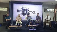 Forum Alumni Perguruan Tinggi Indonesia (API) Perubahan dan APDI (Aliansi Penegak Demokrasi Indonesia) dalam diskusi bertajuk 'Membongkar Aktor Intelektual Kejahatan Pilpres 2024' di kawasan Mampang Prapatan, Jakarta Selatan, Senin (20/5) (Istimewa)
