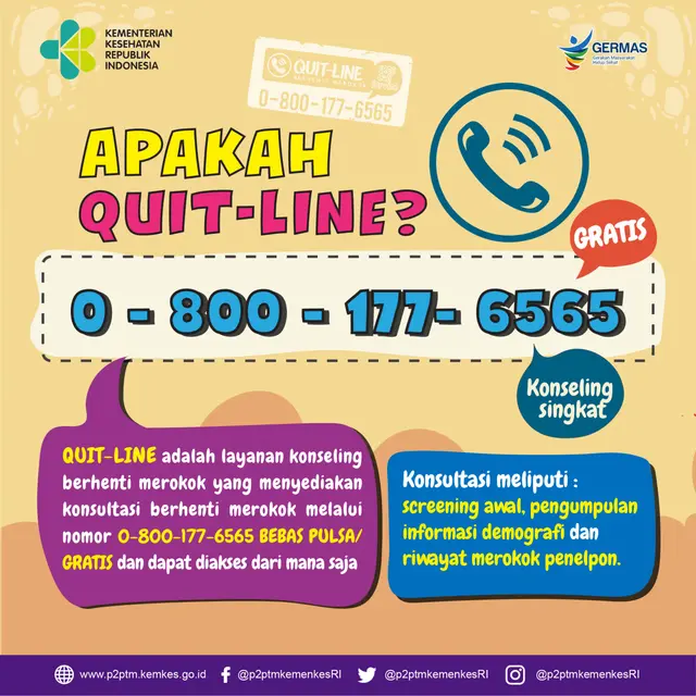 Layanan Quit Line Kemenkes