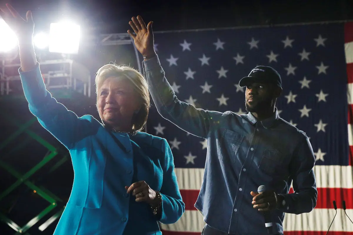 LeBron James dan Hillary Clinton