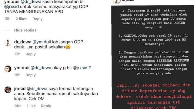 Jerinx Sid Terima Tantangan Siap Bersalaman Dengan Pasien Positif Corona Covid 19 Showbiz Liputan6 Com